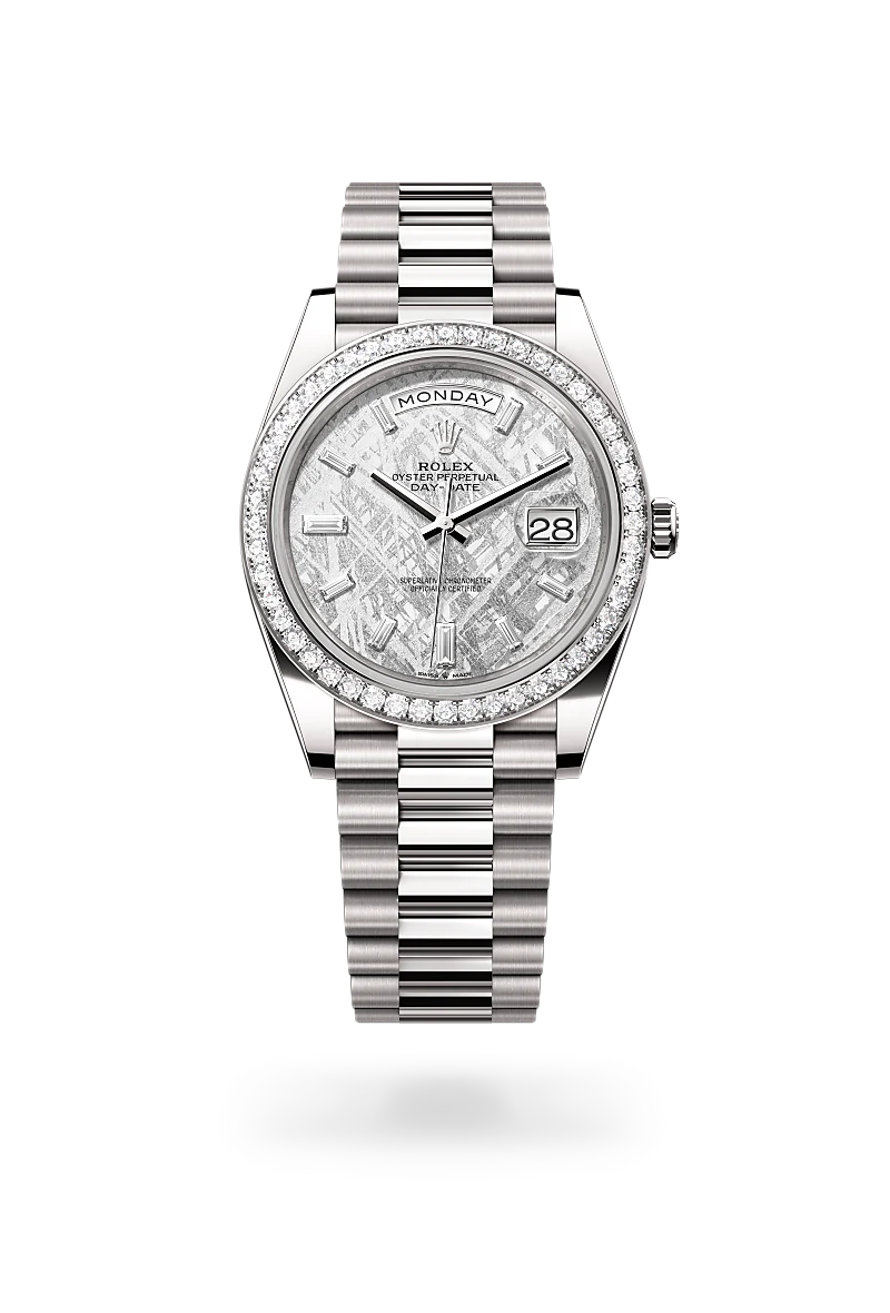 Rolex Day-Date in 18 ct white gold M228349RBR-0040 | IJL Since 1937