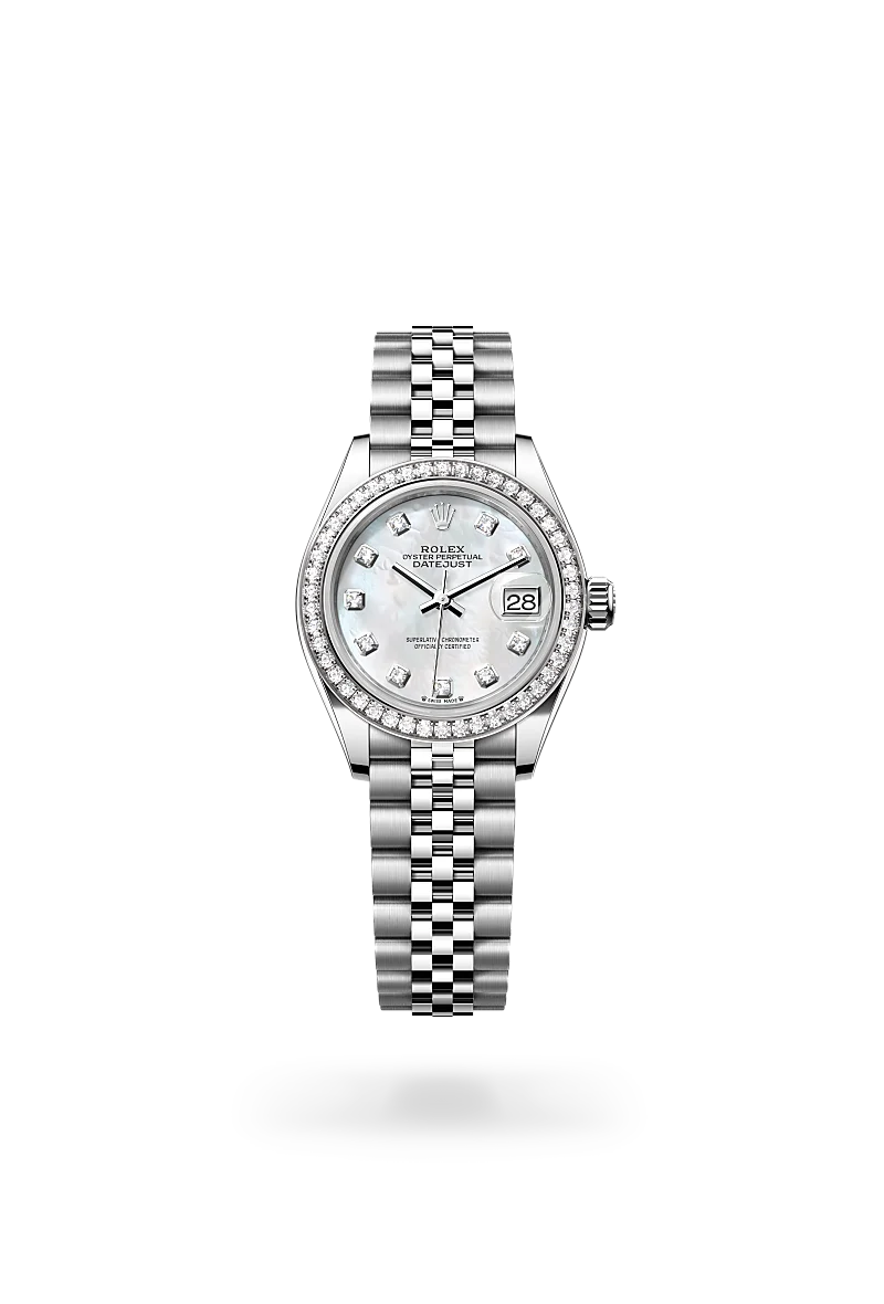 Rolex Lady-Datejust in White Rolesor - combination of Oystersteel and white gold M279384RBR-0011 | IJL Since 1937