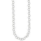 Sterling Silver Fancy Heart Link Bracelet