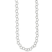 Sterling Silver Fancy Heart Link Bracelet