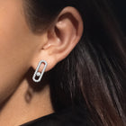Messika Move Uno Diamond Pavé Earrings