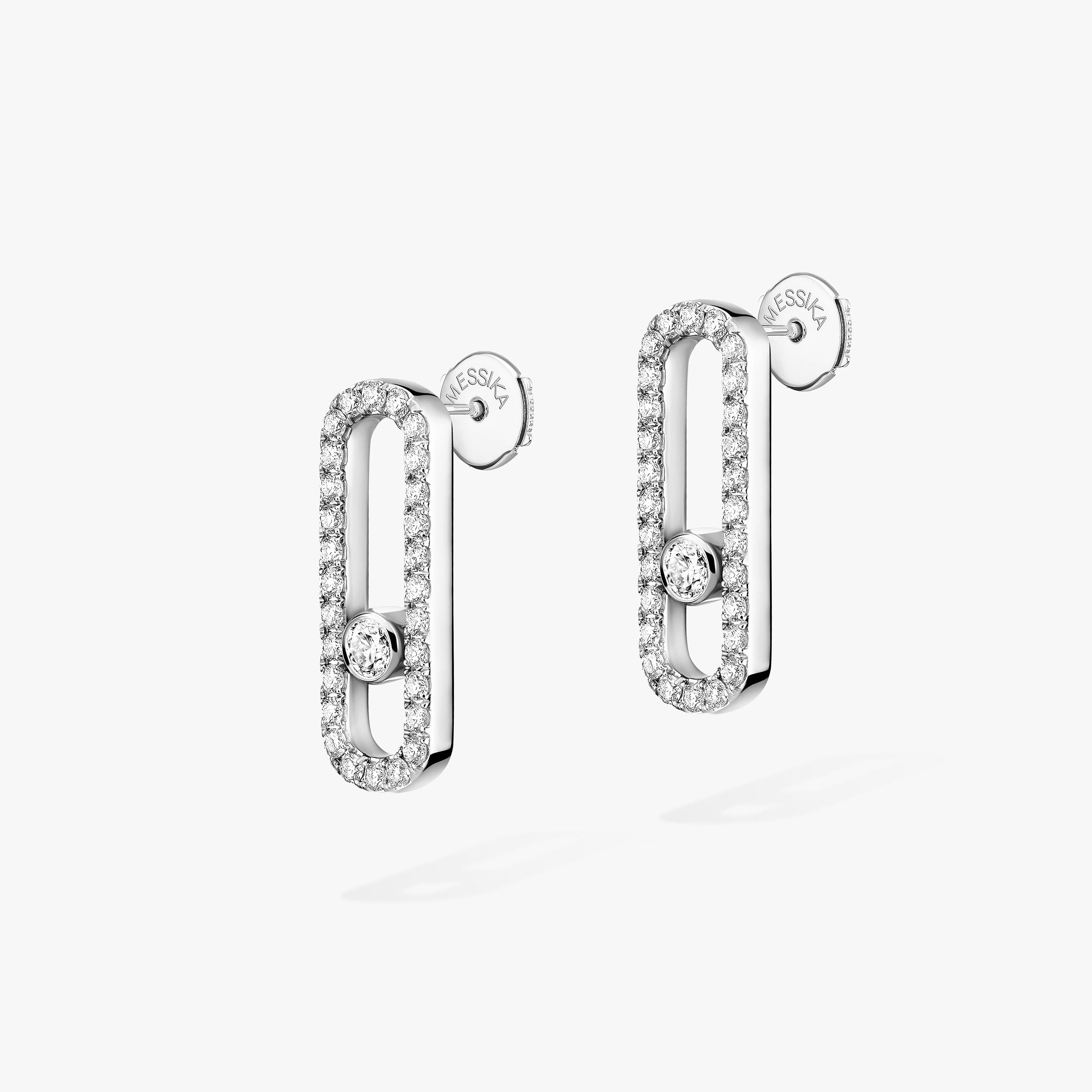 Messika Move Uno Diamond Pavé Earrings