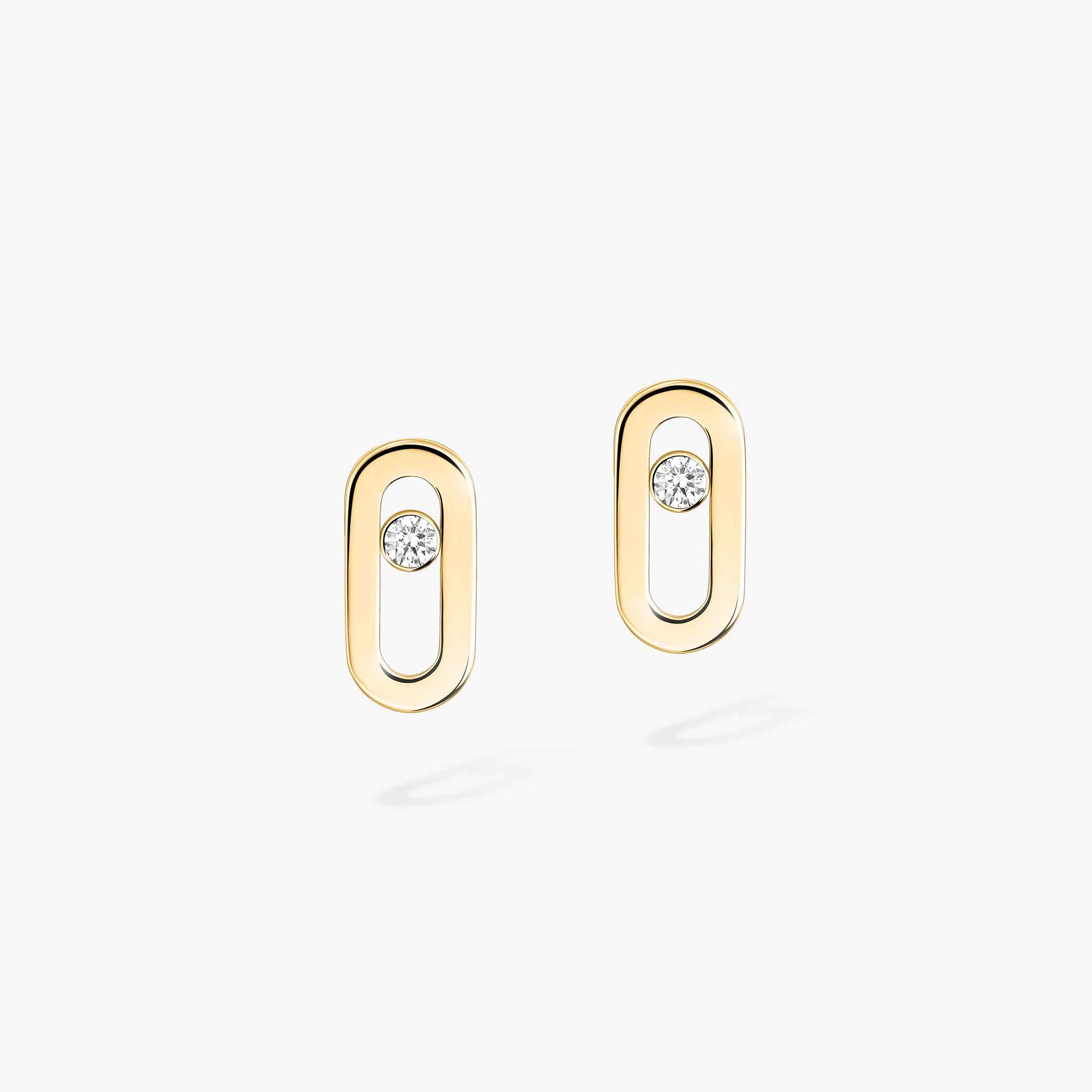 Messika Gold Move Uno Stud Earrings