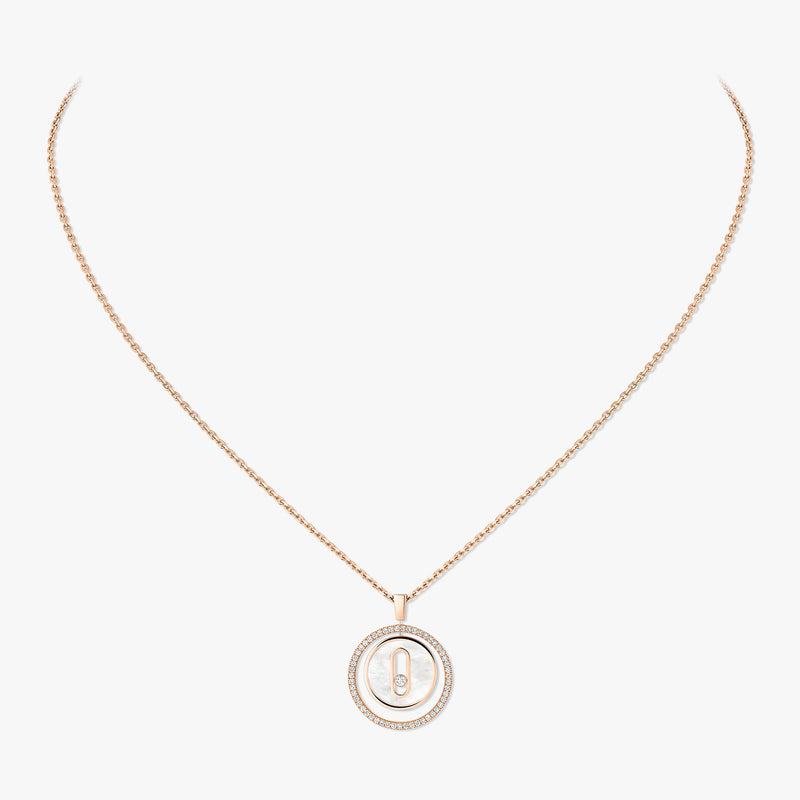 Messika White Mother-of-Pearl Lucky Move SM Necklace
