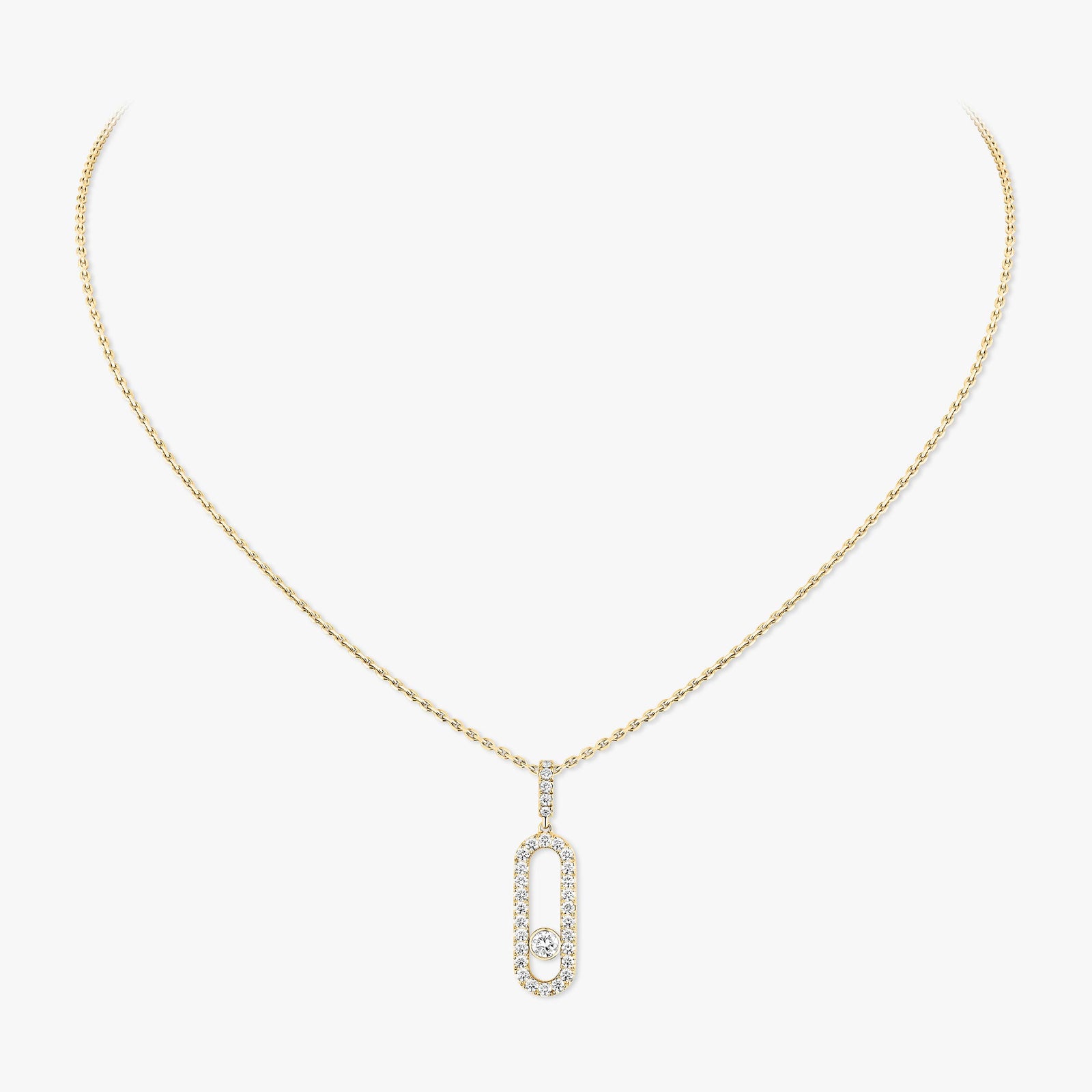 Messika Move Uno Pavé LM Necklace