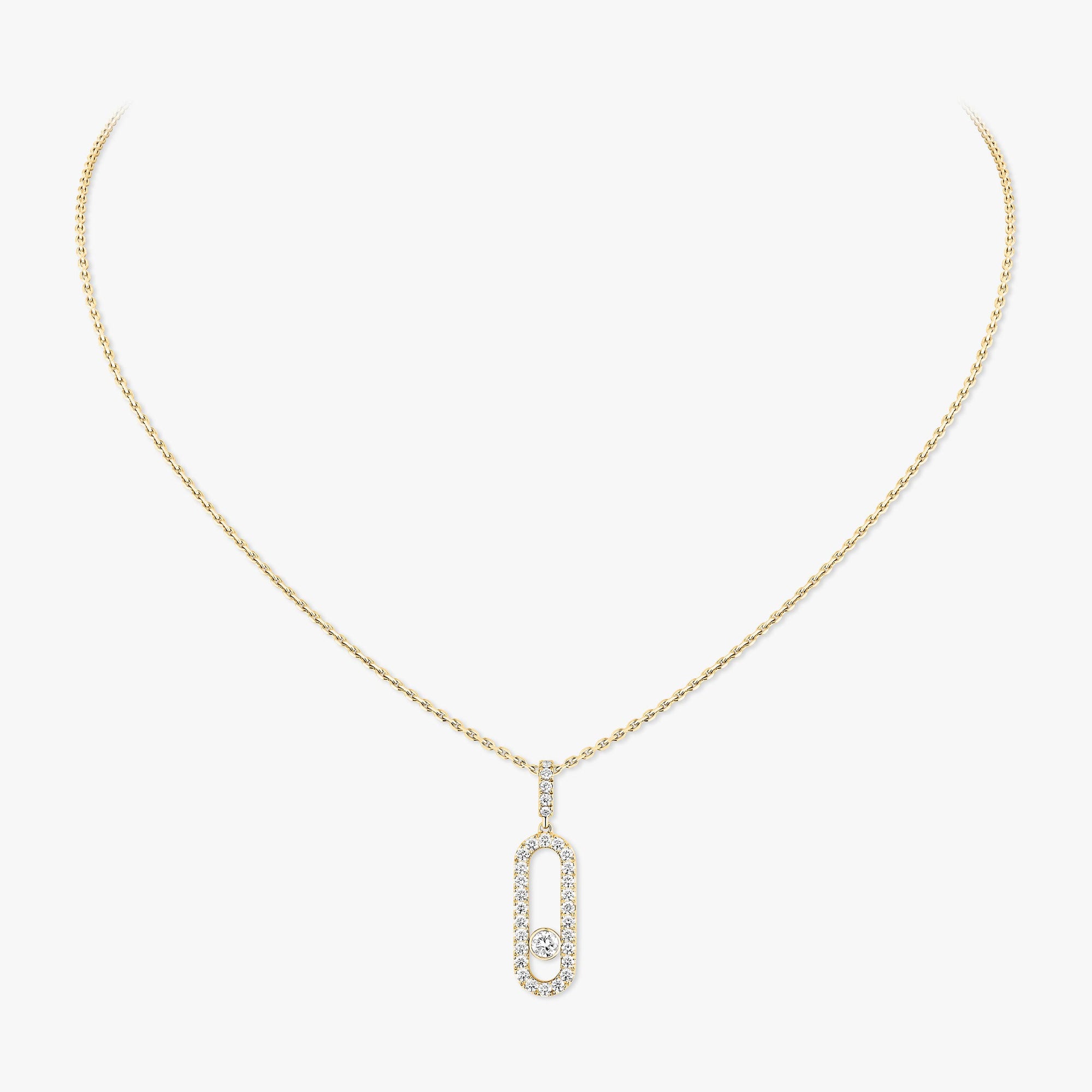 Messika Move Uno Pavé LM Necklace