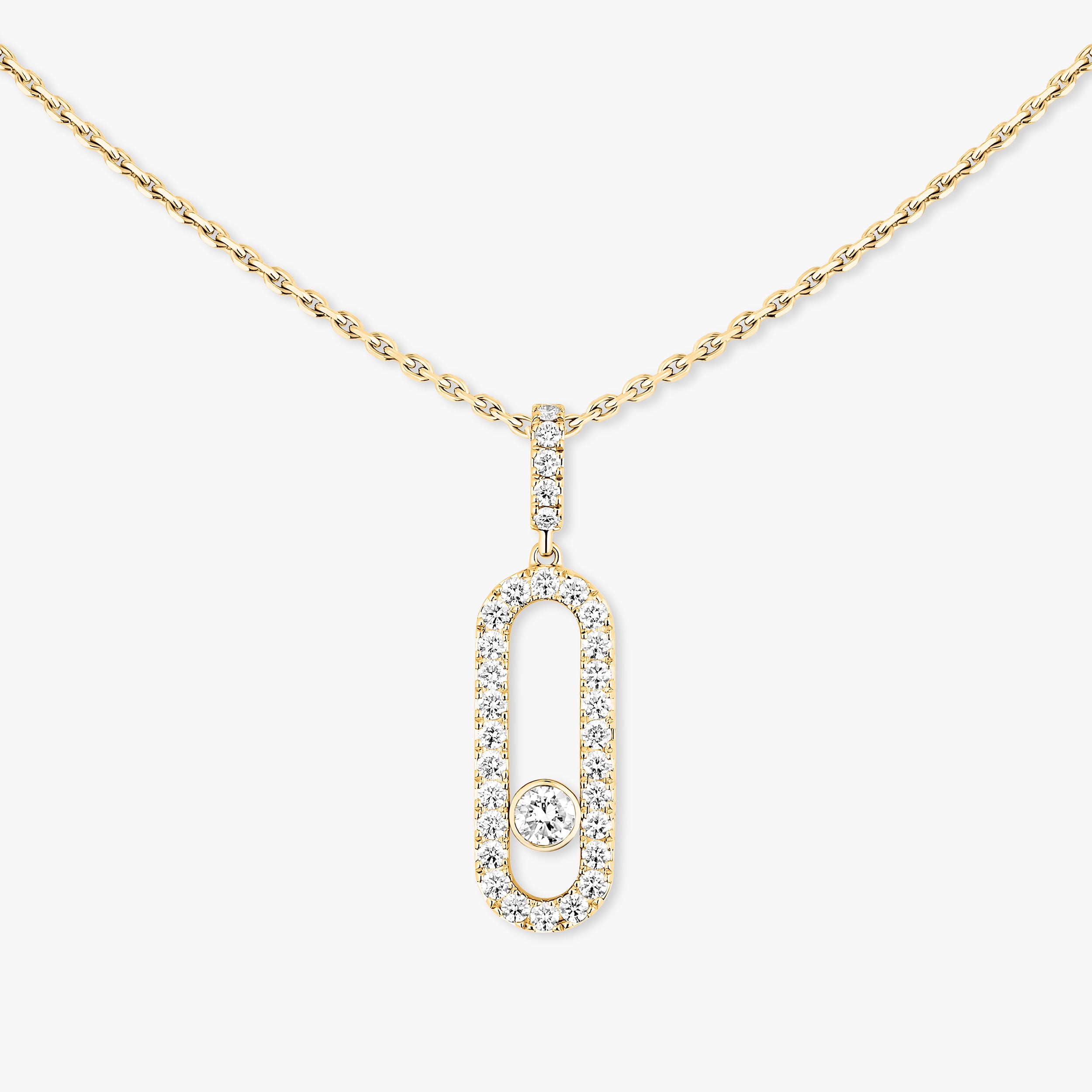 Messika Move Uno Pavé LM Necklace
