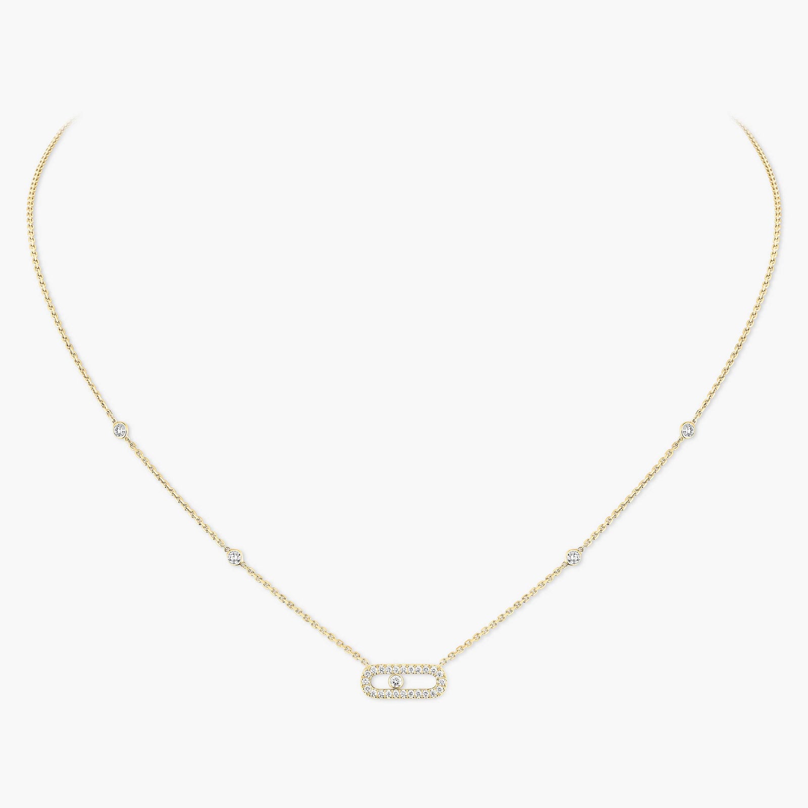 Messika Move Uno Pavé Necklace