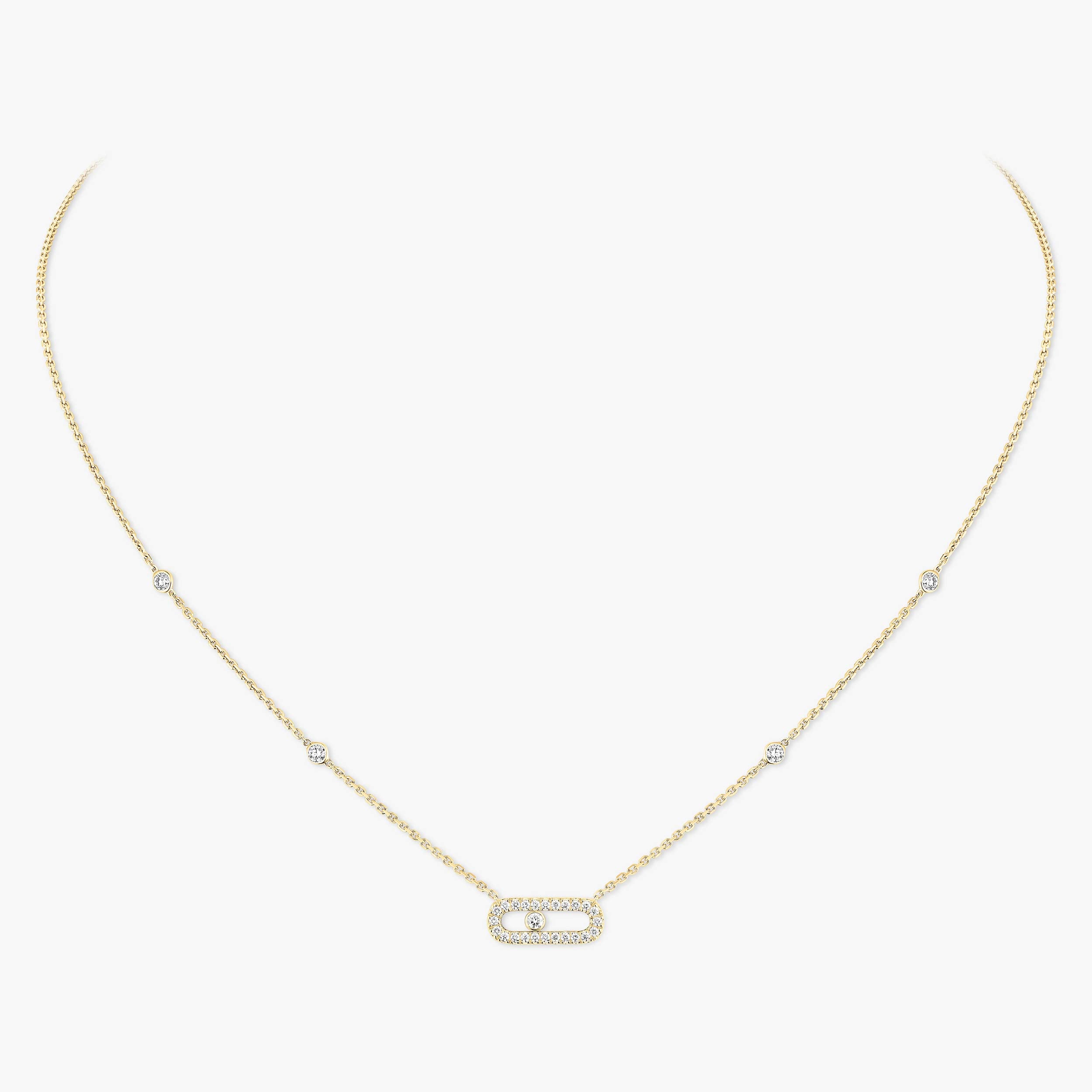 Messika Move Uno Pavé Necklace