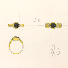 1.97 Hammered Rose Custom Ring