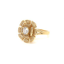 0.78 Golden Petals Custom Ring