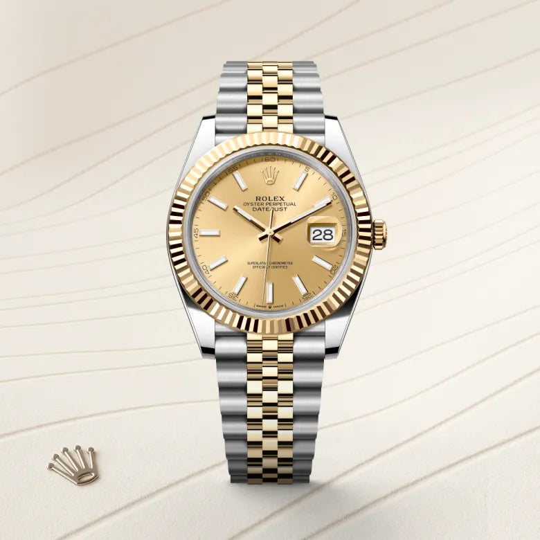 Rolex Datejust in Yellow Rolesor - combination of Oystersteel and Rolex Datejust in Yellow Rolesor - combination of Oystersteel and