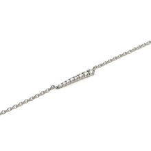 14K White Gold Maple Leaf Diamond Icicle Bracelet 7.5-Inch
