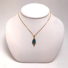 14KY Australian Opal Doublet Pendant & 10KY Chain