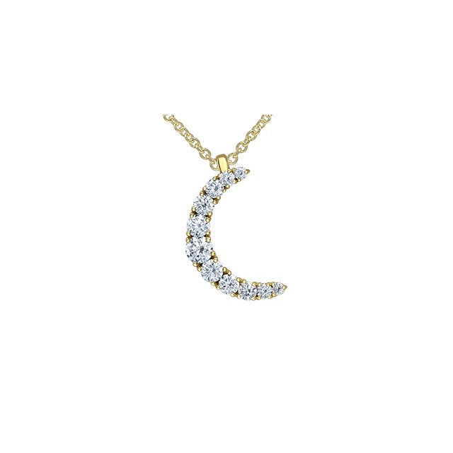 14KY 18" Large Moon Neck 11MLD=0.50ctw - Seasons by Shelly Purdy
