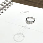 0.90 Platinum Promise Custom Ring