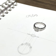 0.90 Platinum Promise Custom Ring