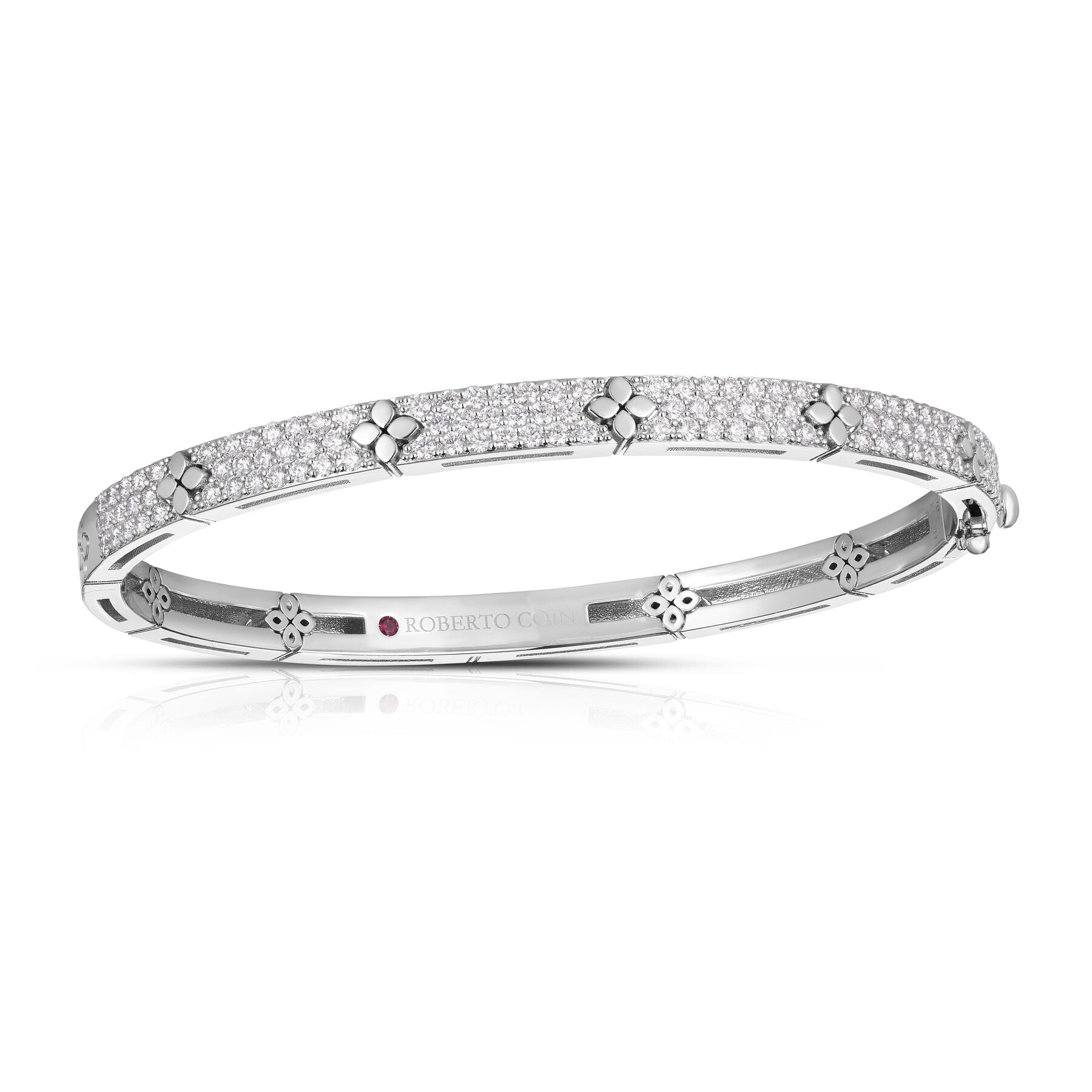 8883517AWBAX RC 18KW 48x58 Bangle Diatw=1.45ct Love in Verona Roberto Coin