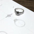 1.49 Salt & Pepper Custom Ring