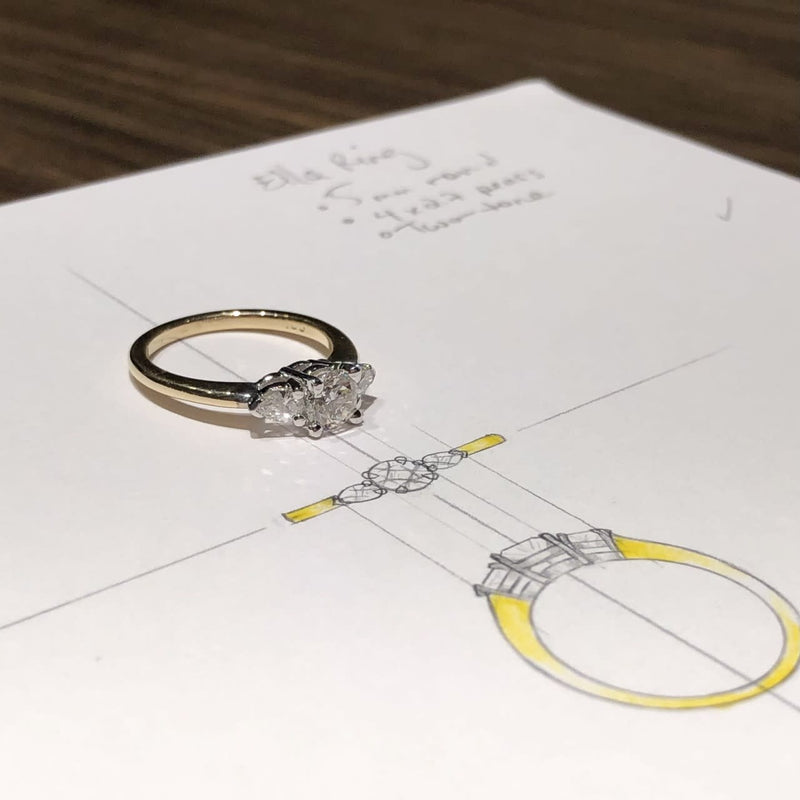 0.50 Pear Perfection Custom Ring