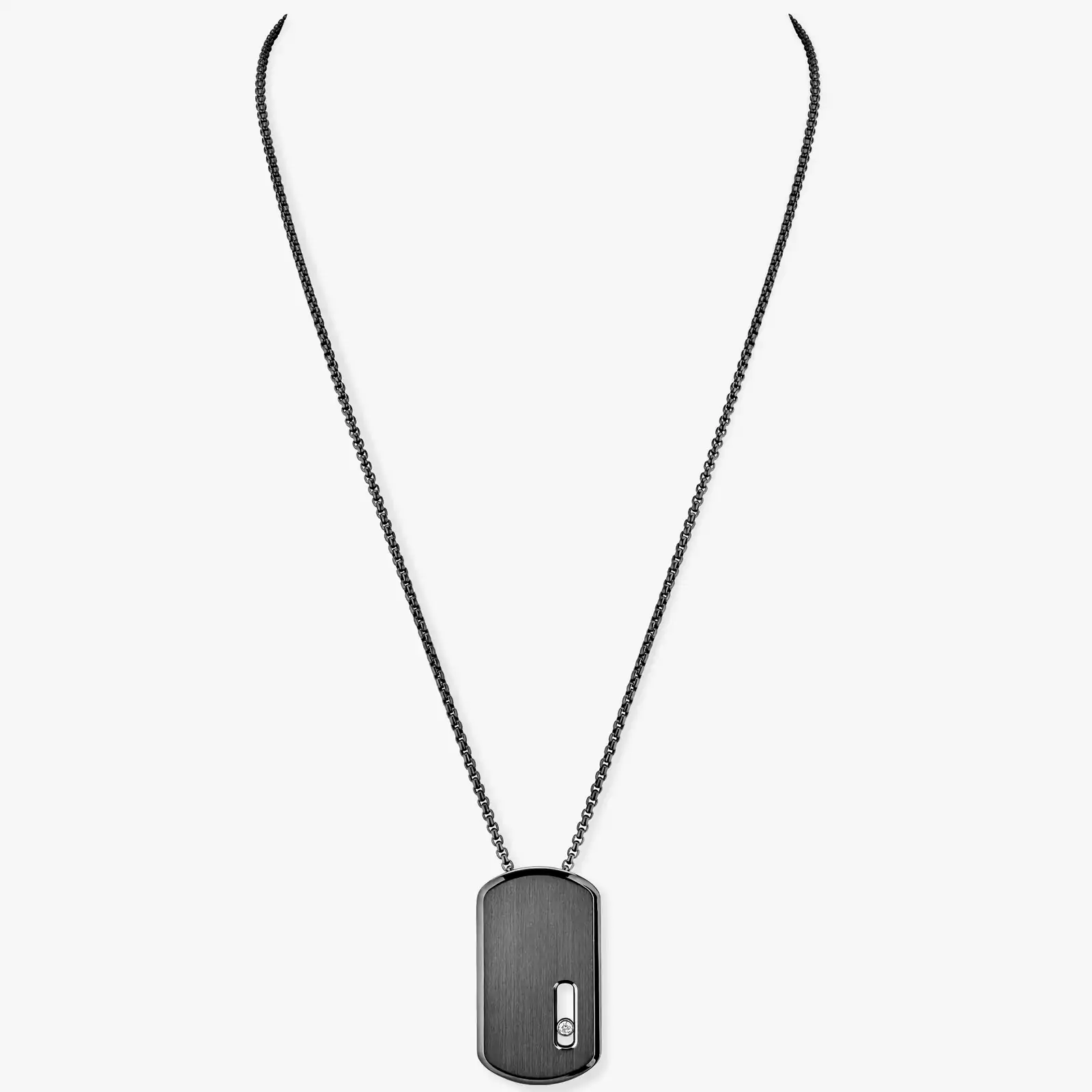 Messika Move Titanium Graphite LM Pendant Necklace