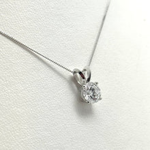 1.00ct Lab Grown Diamond Solitaire Necklace in 10K White Gold