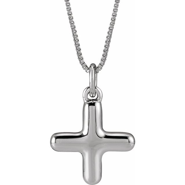 Sterling Silver Initial Bubble 18 Inch Necklace