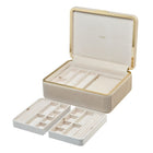 WOLF Bella Large Jewellery Box Bone