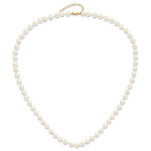 14K Yellow Gold 6-7mm Fresh Water Pearl Necklace, Bracelet & Stud Set