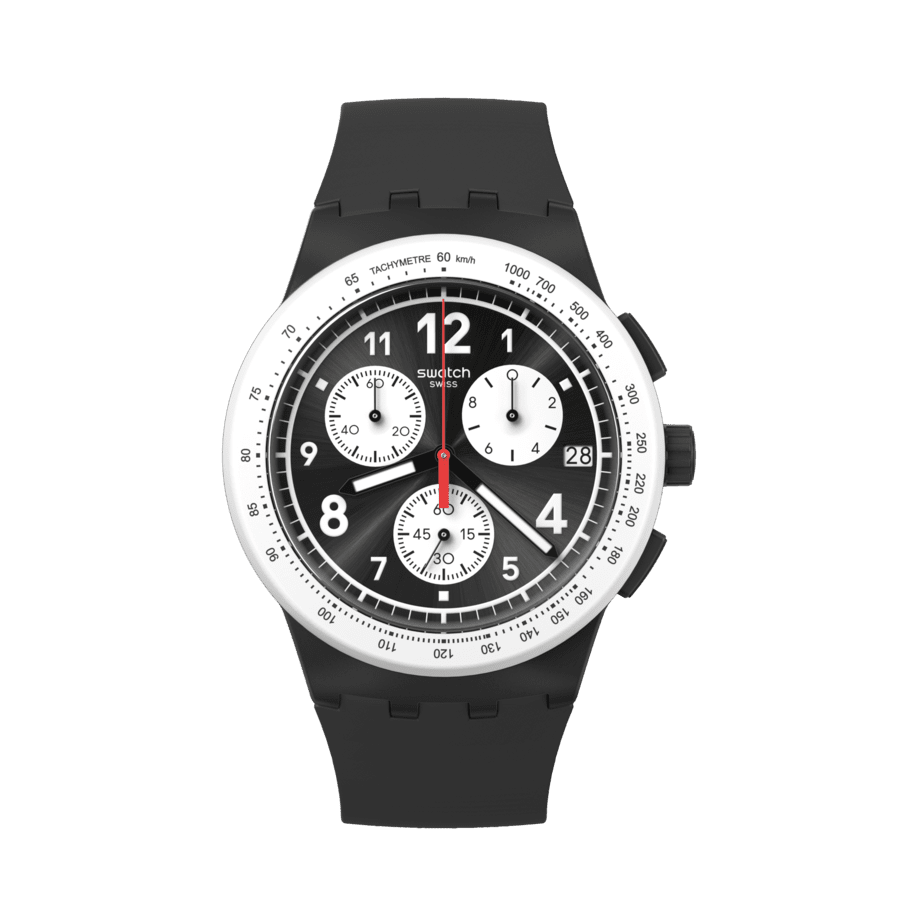 Swatch Watch Nothing Basic About Black 42mm