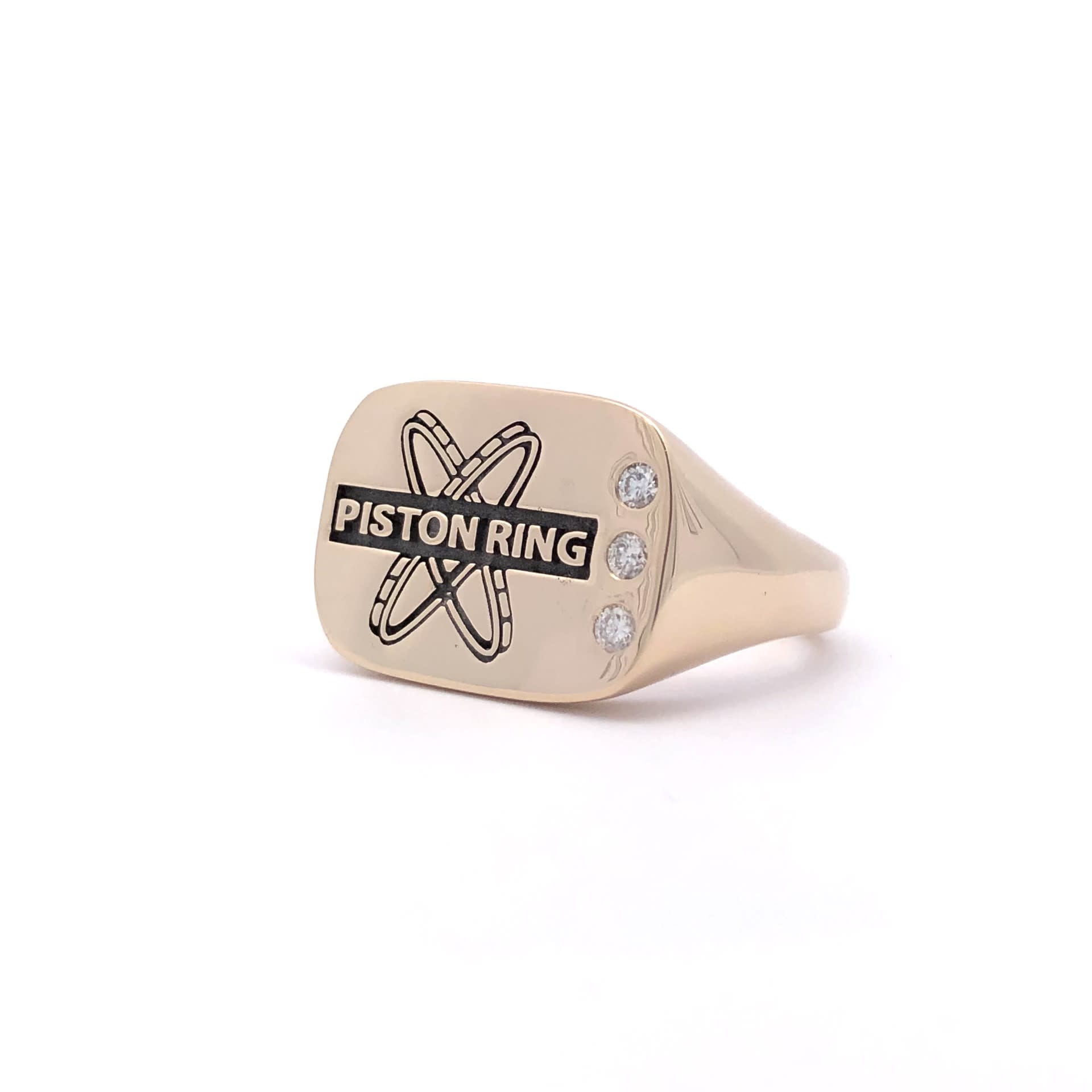 "Piston Ring" Custom Corporate Ring