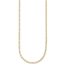 10K Yellow Gold 18" Oval Link Necklace
