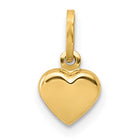 14K Yellow Gold Puffed Heart Pendant, 6x6mm