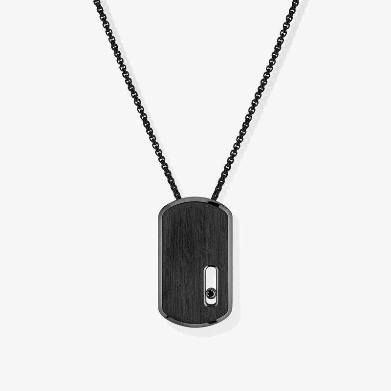 Messika Move Titanium Black Pendant Necklace