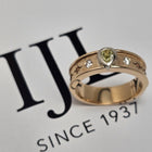 Custom 14K Two-Tone 7mm Diamond Semi-Mount Band