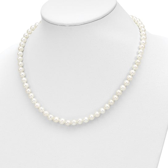 14K Yellow Gold 6-7mm Fresh Water Pearl Necklace, Bracelet & Stud Set