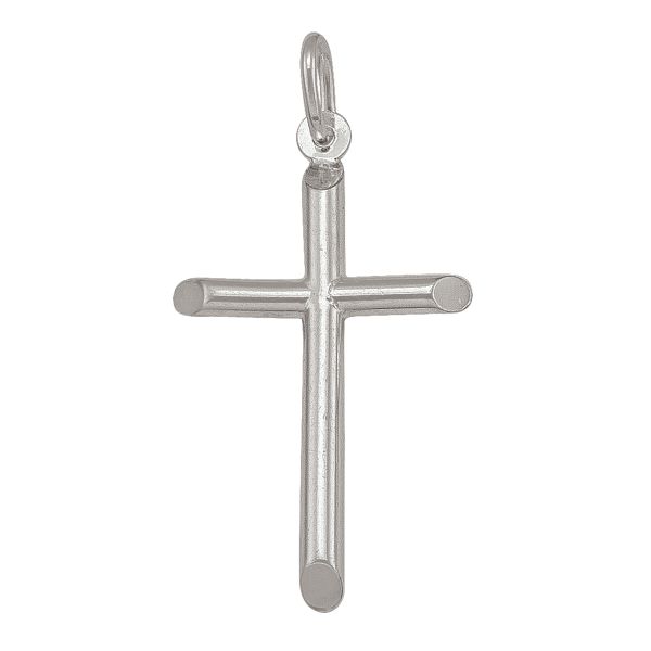 Classic Sterling Silver Cross Pendant 32x21mm