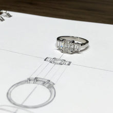 2.29 Emerald Trio Custom Ring