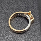 Custom 14K 1.80ct Two-Tone Wide Diamond Ring