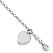 Sterling Silver Heart Child's Bracelet
