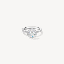 Hearts On Fire Vela Halo Ring With Diamond Band