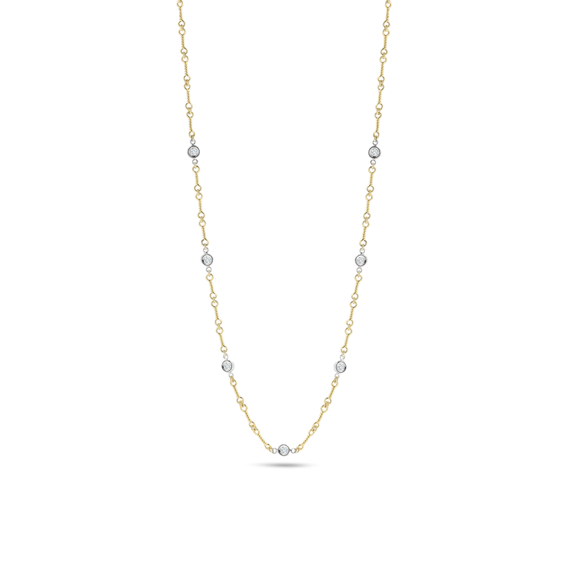 Roberto Coin 18KY&W 16'' Diamonds By The Inch Necklace