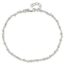 Sterling Silver Beaded Anklet