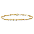 Sterling Silver Polished CZ Station Bracelet