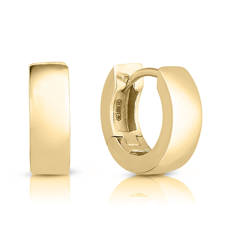 Roberto Coin 18K Yellow Gold 12mm Huggie Earrings