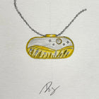 "Harvest Moon" Custom Designed Necklace