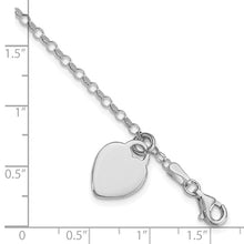 Sterling Silver Heart Child's Bracelet