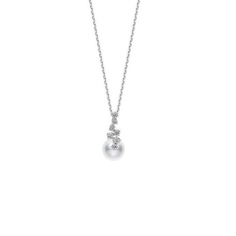 Mikimoto Akoya Pearl and Diamond Necklace