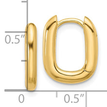Silver Goldtone Square Puff Hinged Hoops 15mm