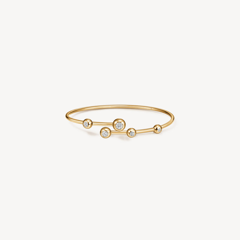 Hearts On Fire Dream Floating Flexi Bangle